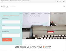 Tablet Screenshot of focuseyecenter.com